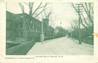 Postcard Jackson Mills,  Nashua,  Hampshire - Circa 1906