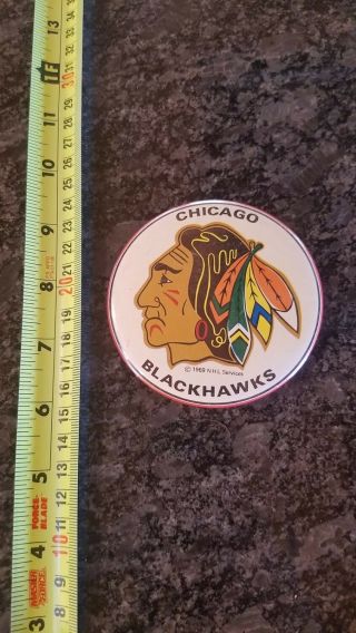 Nhl Chicago Blackhawks Button Pin Pinback Badge