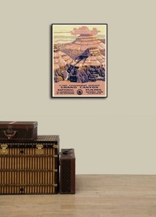 1930s Grand Canyon National Park Vintage Style WPA Travel Poster - 24x32 3
