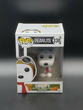 Funko Pop Peanuts Wwii Flying Ace Snoopy Vinyl Figure Rare Vaulted 330