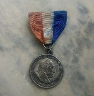 Vintage Boy Scout Medal " Scout Has Walked Washington Trail " Whitehead & Hoag