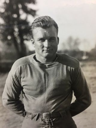 Antique Vintage Snapshot Photo 1930s Man Athletics College Football Oklahoma 50