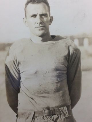 Antique Vintage Snapshot Photo 1930s Man Athletics College Football Oklahoma 33