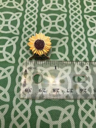 Vintage Enamel Sunflower Aesthetic Lapel Pin