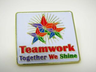Collectible Pin: Teamwork Together We Shine Stars Design