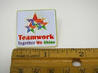 Collectible Pin: Teamwork Together We Shine Stars Design 3