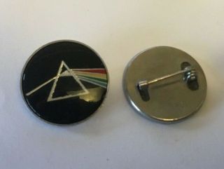 Pink Floyd Dark Side Of The Moon 70s Enamel Metal Button Badge Pin Pinback 41