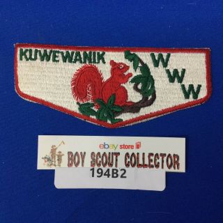 Boy Scout Oa Kuwewanik Lodge 57 S2 Order Of The Arrow Pocket Flap Patch