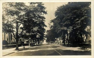 Jersey Rppc Postcard: Street View Of Princeton,  Nj