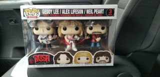Rush Geddy Lee,  Alex Lifeson,  Neil Peart Funko Pop 3 - Pack Same Day