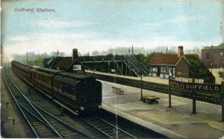 Duffield - Railway Station - Old Postcard View