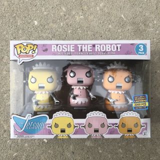 The Jetson Rosie The Robot Sdcc 3 - Pack Limited Edition 2000 Comic Con Funko Pop