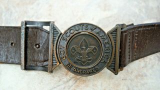Very Rare Vintage Boy Scout Of America Bsa 2 - Piece Belt Buckle