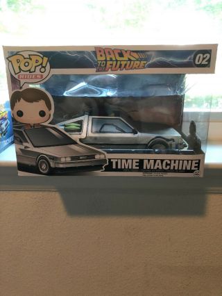 Back To The Future Funko Pop Rides: Time Machine Marty In Delorean 02 Vaulted