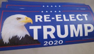 Of 8 Re - Elect Trump 2020 Magnet Sticker President Donald Eagle