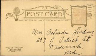 GOOD WISHES - Arts & Crafts A.  M.  Davis Co Series 178 1912 Postcard 2