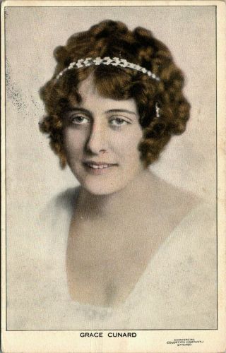 Grace Cunard American Silent Film Actress Screenwriter Director C1920 Postcard