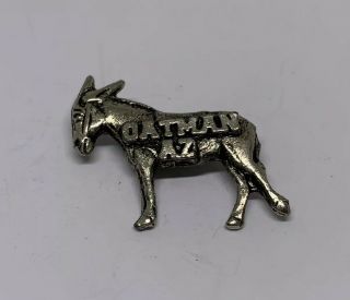 Oatman Az Arizona 3 - D Donkey Mule Gold Camp Pin Lapel Tie Tac Travel Souvenir
