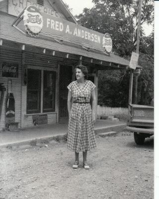 Buford Ar Fred A Andersen General Store And Pepsi Signs Photo Card