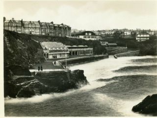 Snapshot Album Of Newquay Cornwall 1920s Or 30s 12 Real Photos In An Envelope