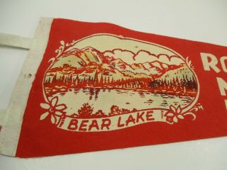 Vintage Rocky Mountain National Park Bear Lake Pennant 18 