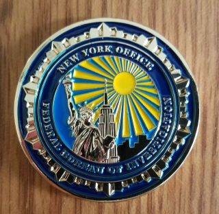 York State City Fbi Us Doj Nyc Nyfo Field Office Challenge Coin Police Gman