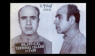 Rarely Seen Al Capone Mug Shot Photo Terminal Island Prison Chicago Gangster