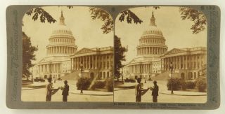 Underwood Stereoview U.  S.  Capitol,  Washington,  D C 1900 