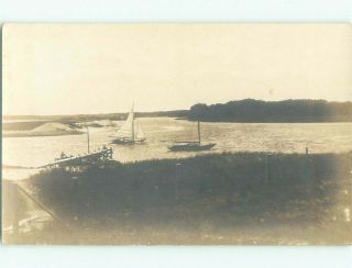 Pre - 1930 Rppc View Cape Cod - Osterville Massachusetts Ma I9475