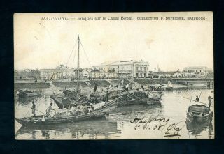 China Postcard Haiphong 1908 (stamp Removed From Reverse) (j778)