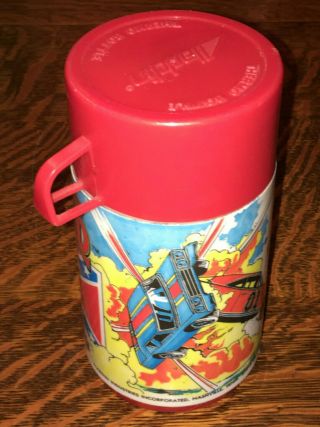 DUKES OF HAZZARD VTG 1980 GENERAL LEE ALADDIN THERMOS BOTTLE COMPLETE 3