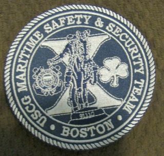 Us Coast Guard Maritime Safety & Security Boston Ma Police Patch