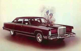 Advertising Postcard 1977 Lincoln Continental Town Car