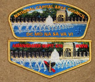 National Capital Area Council/oa 470 Amangamek 2017world War Ii Mem Csp/flap Set