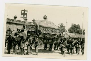 1932 China Photograph Peiping Uss Blackhawk Tubbs Navy Funeral Procession Photo