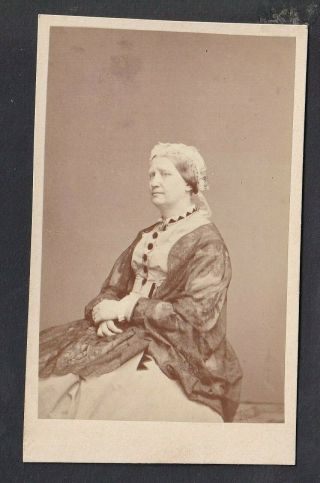 Cdv - Sweden,  Woman In Dress With Headpiece - Photo H.  Sporys,  Stockholm