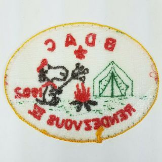 Boy Scouts 1982 Snoopy BDAC Boulder Dam Area Council Rendezvous IV CampfirePatch 2