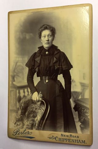Cabinet Card Victorian Lady Portrait Photo Evocative Sydney Porter