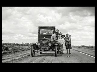 1937 Migrant Cotton Farmers Photo Great Depression Dust Bowl Mexico
