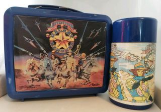 Vintage Adventures Of The Galaxy Rangers Plastic Lunch Box - With Thermos
