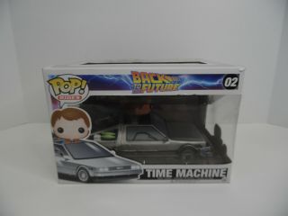 Funko Pop Time Machine Marty Mcfly Back To The Future Vaulted 02