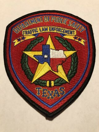 Texas Highway Patrol Traffic Law Enforcement Patch Dps State Police