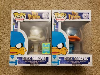 Duck Dodgers Funko Pop 127 Sdcc 2016 Exclusive Glow In The Dark Looney Tunes