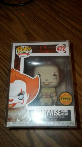 Funko Pop It Pennywise With Boat Chase Vinyl Figure W/ Protect