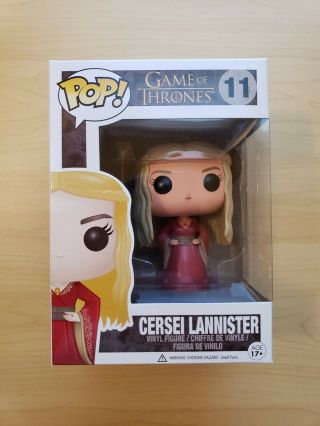 Cersei Lannister 11 (red Dress) Funko Pop Game Of Thrones,  Protective Case