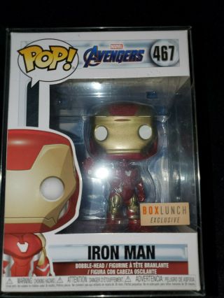 Funko Marvel Endgame Iron Man Box Lunch & Captain America Hot Topic