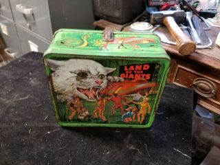 Vintage 1968 Aladdin Land Of The Giants Metal Lunchbox 8 " X 7 " X 4 " No Thermos
