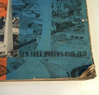 Antique 1939 YORK WORLD’S FAIR Official Souvenir Guide Book Illustrated 3