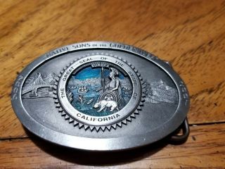 Native Sons Of The Golden West Belt Buckle 2006 - 2007 Number 8 Of 250