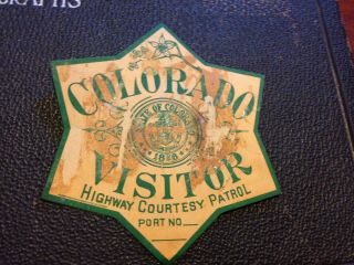 Colorado Vistor Highway Courtesy Patrol Port No